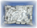 Disposable PFT Cardboard Inhaler Mouthpieces (100)- Inhaler Breathing Spacers - 1 INCH Round ONLY